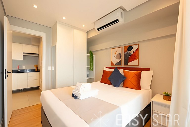 Easy Star - Charmoso apto com vista do 25° andar - SW01I