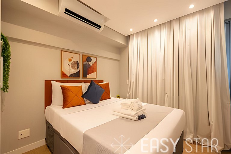 Easy Star - Charmoso apto com vista do 25° andar - SW01I