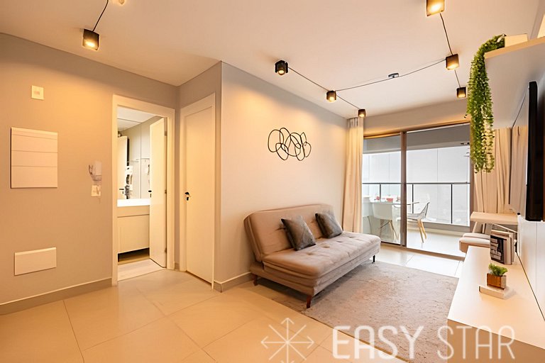 Easy Star - Charmoso apto com vista do 25° andar - SW01I