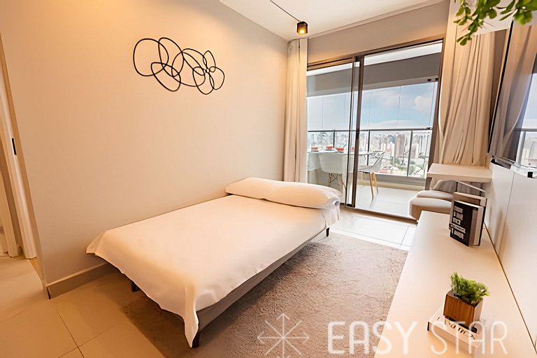 Easy Star - Charmoso apto com vista do 25° andar - SW01I