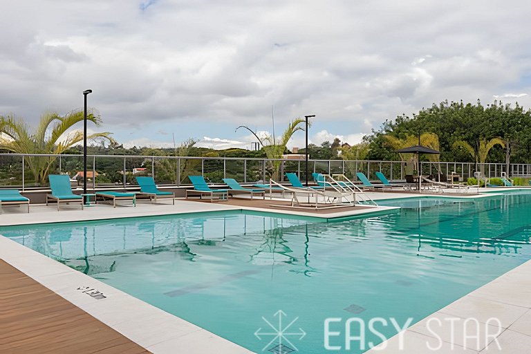 Easy Star - Charmoso apto com vista do 25° andar - SW01I