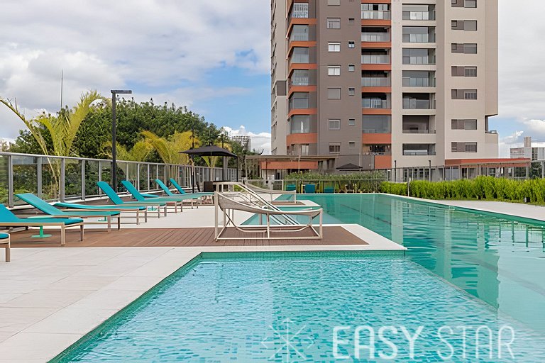 Easy Star - Charmoso apto com vista do 25° andar - SW01I