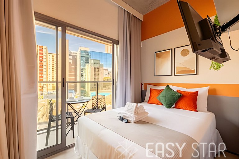 Easy Star - Lindo studio ao lado da estação Paraiso - TP01I