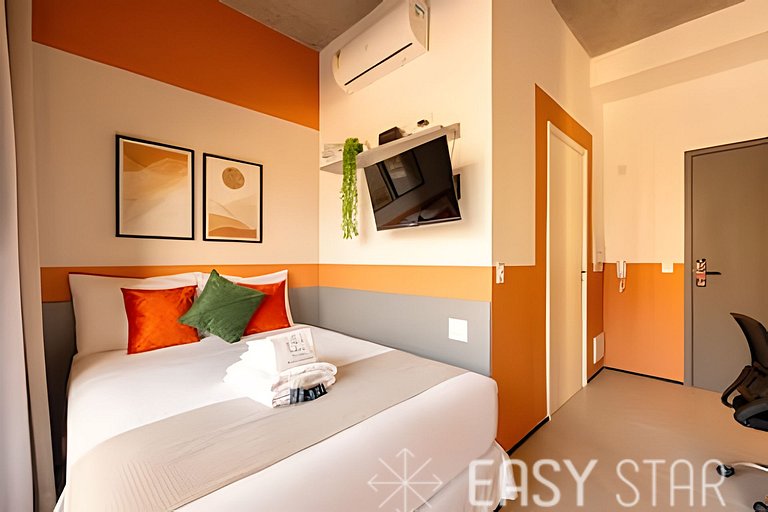 Easy Star - Lindo studio ao lado da estação Paraiso - TP01I