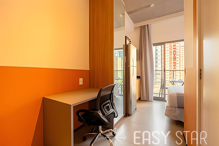 Easy Star - Lindo studio ao lado da estação Paraiso - TP01I