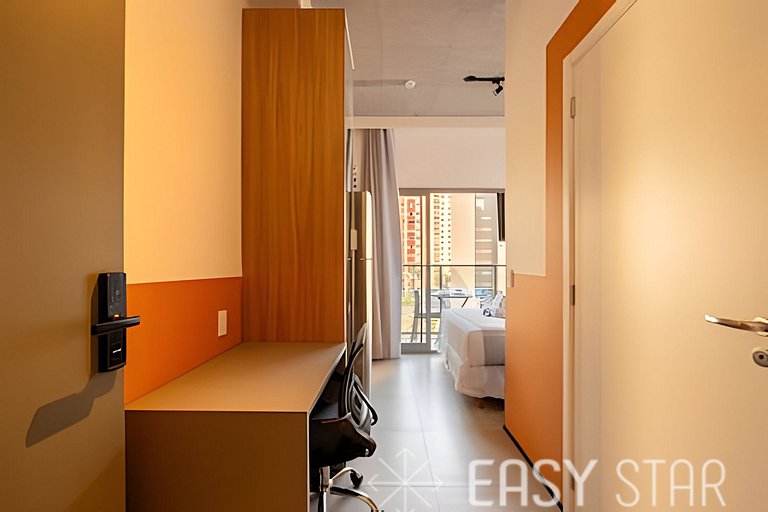 Easy Star - Lindo studio ao lado da estação Paraiso - TP01I