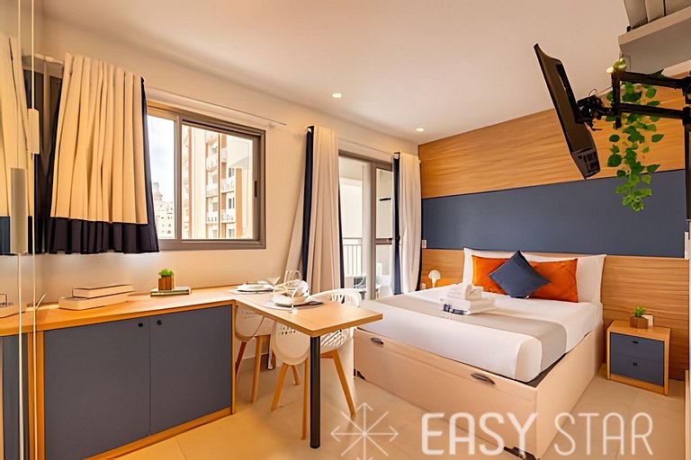 Easy Star – Encantador Estudio en el Corazón de Moema – TU01