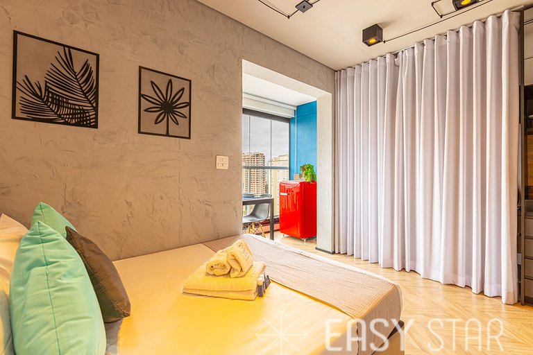 Easy Star - Studio com Vista Incrível na Vila Olímpia - KQ01