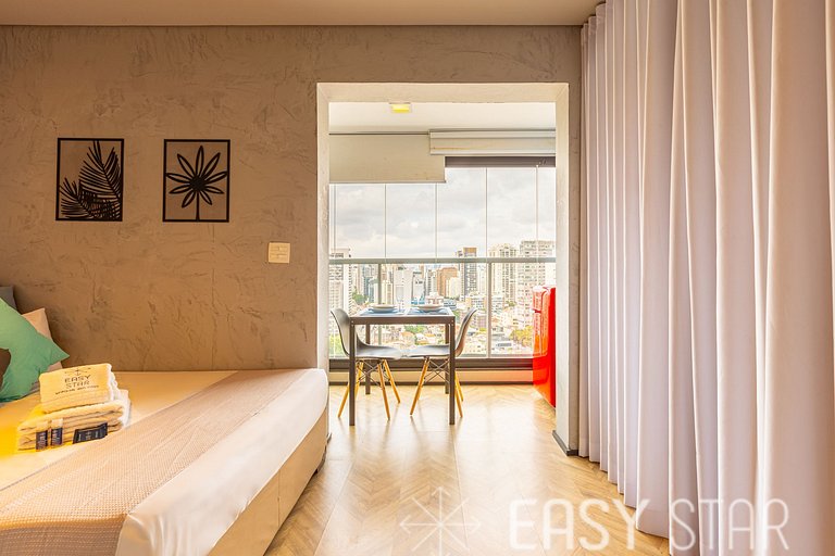 Easy Star - Studio com Vista Incrível na Vila Olímpia - KQ01