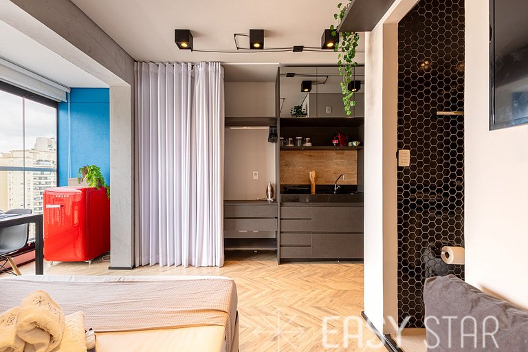 Easy Star - Studio com Vista Incrível na Vila Olímpia - KQ01