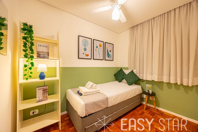 Easy Star - Lindo apartamento 2 quartos - TX01H