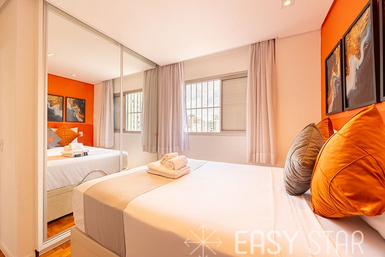 Easy Star - Lindo apartamento 2 quartos - TX01H
