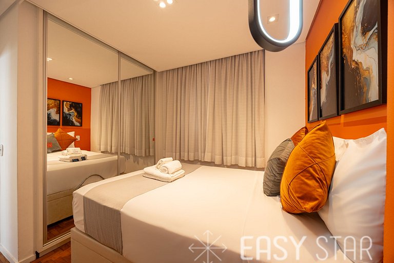 Easy Star - Lindo apartamento 2 quartos - TX01H