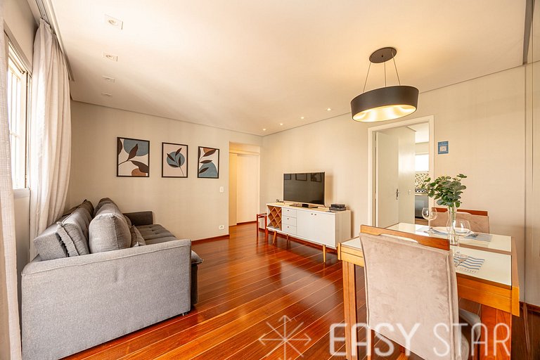 Easy Star - Lindo apartamento 2 quartos - TX01H