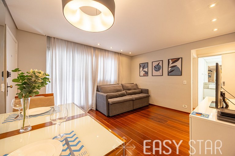 Easy Star - Lindo apartamento 2 quartos - TX01H