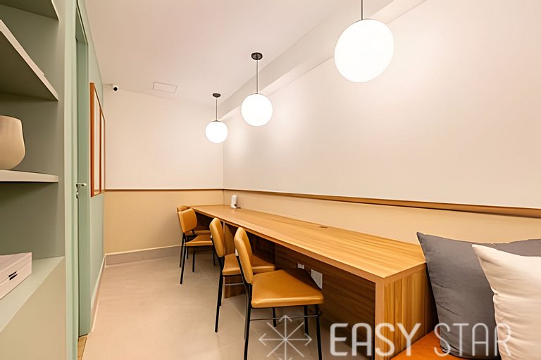 Easy Star - Lindo studio ao lado da Roque Petroni - UB01I
