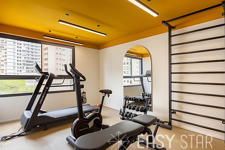 Easy Star - Lindo studio ao lado da Roque Petroni - UB01I