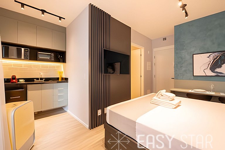 Easy Star - Lindo studio no coração do Brooklin - UG01I