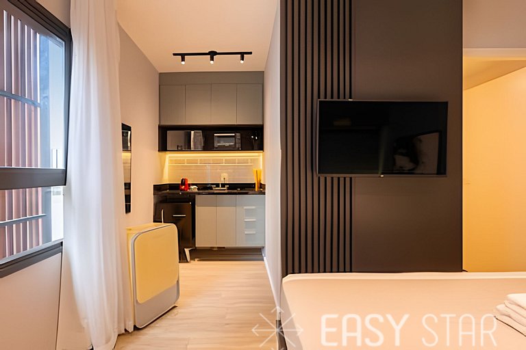 Easy Star - Lindo studio no coração do Brooklin - UG01I