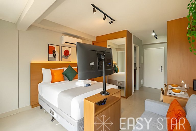 Easy Star - Lindo studio ao lado do Shopping Eldorado - UO01