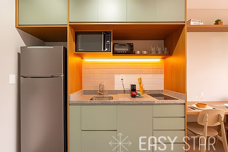Easy Star - Lindo studio ao lado do Shopping Eldorado - UO01