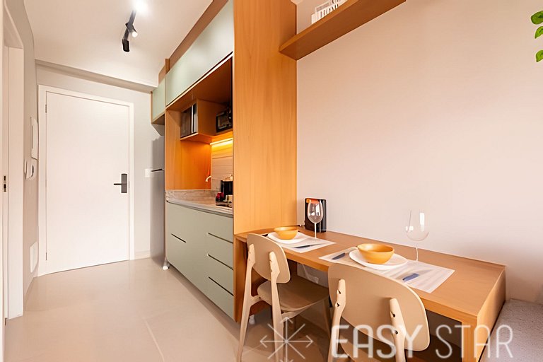 Easy Star - Lindo studio ao lado do Shopping Eldorado - UO01