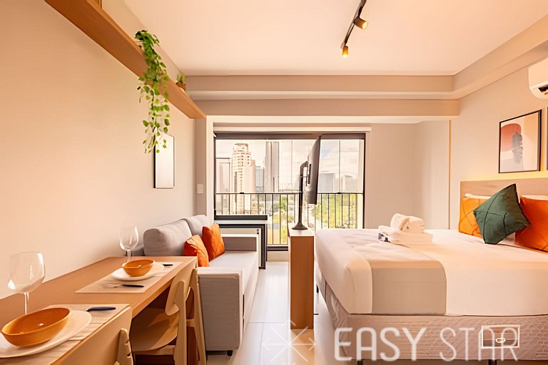 Easy Star - Lindo studio ao lado do Shopping Eldorado - UO01
