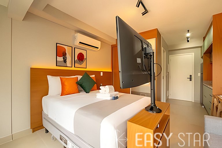 Easy Star - Lindo studio ao lado do Shopping Eldorado - UO01