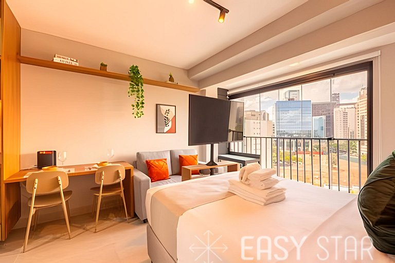 Easy Star - Lindo studio ao lado do Shopping Eldorado - UO01