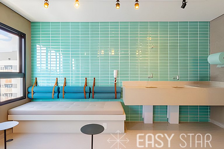 Easy Star - Belo studio com 1 dorm perto do Shop. Eldorado -