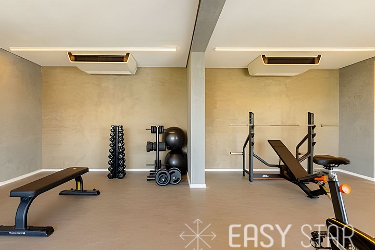 Easy Star - Belo studio com 1 dorm perto do Shop. Eldorado -