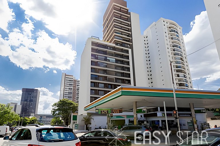 Easy Star - Belo studio com 1 dorm perto do Shop. Eldorado -