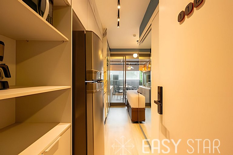 Easy Star - Chamoso studio na Av. Santo Amaro - UV01I