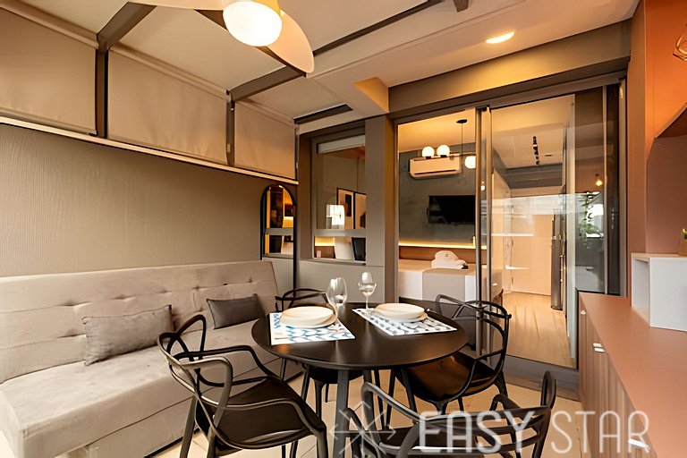Easy Star - Chamoso studio na Av. Santo Amaro - UV01I
