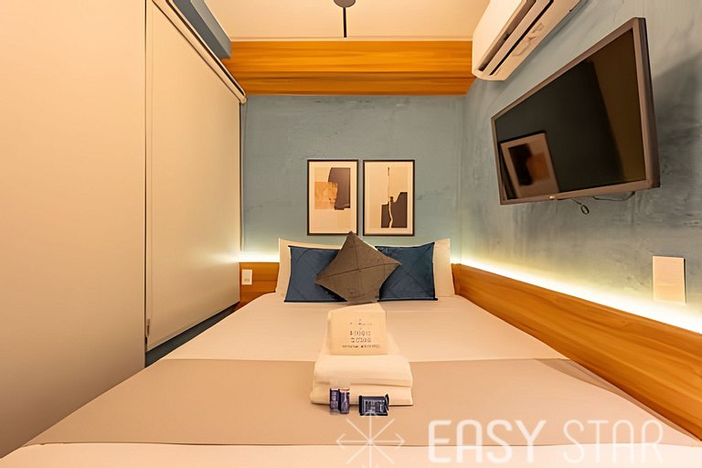 Easy Star - Chamoso studio na Av. Santo Amaro - UV01I