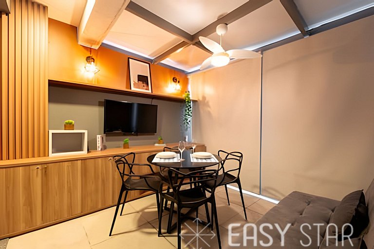 Easy Star - Chamoso studio na Av. Santo Amaro - UV01I