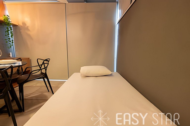 Easy Star - Chamoso studio na Av. Santo Amaro - UV01I