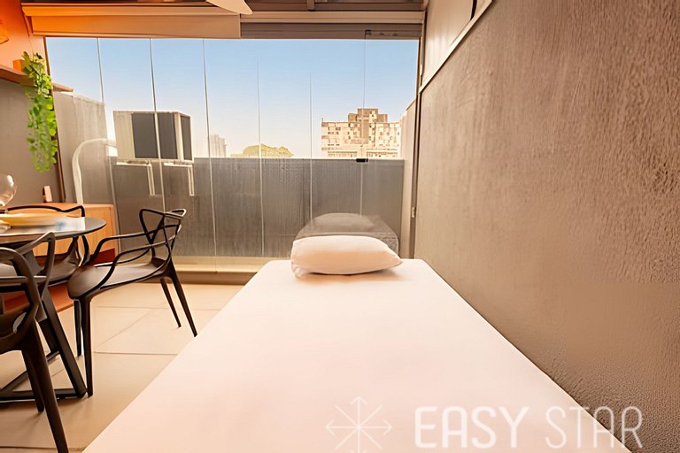 Easy Star - Chamoso studio na Av. Santo Amaro - UV01I