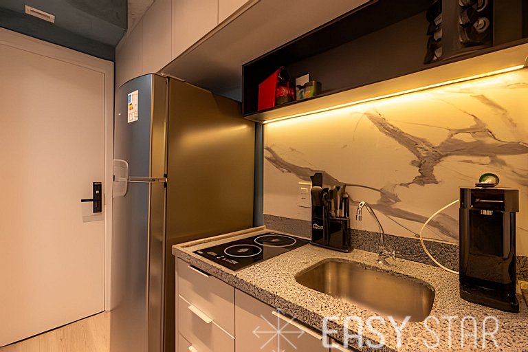 Easy Star - Chamoso studio na Av. Santo Amaro - UV01I