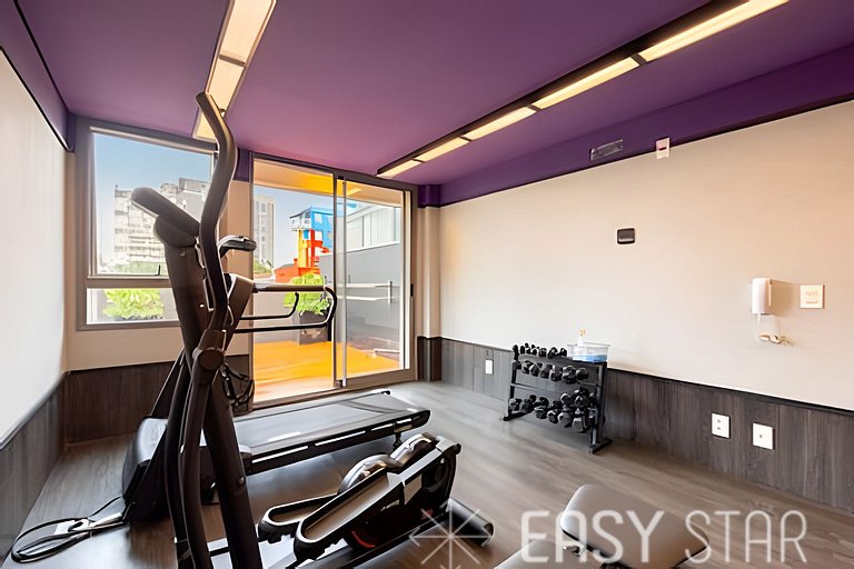Easy Star - Chamoso studio na Av. Santo Amaro - UV01I