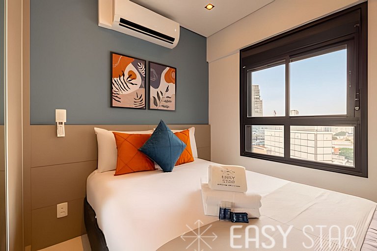 Easy Star - Belo studio perto do Shop. Eldorado em Pinheiros