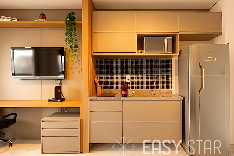 Easy Star - Belo studio perto do Shop. Eldorado em Pinheiros