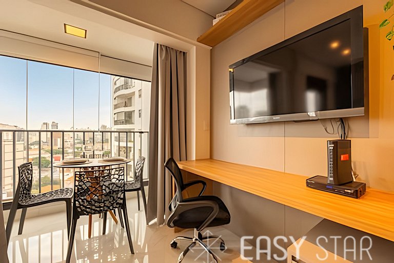 Easy Star - Belo studio perto do Shop. Eldorado em Pinheiros