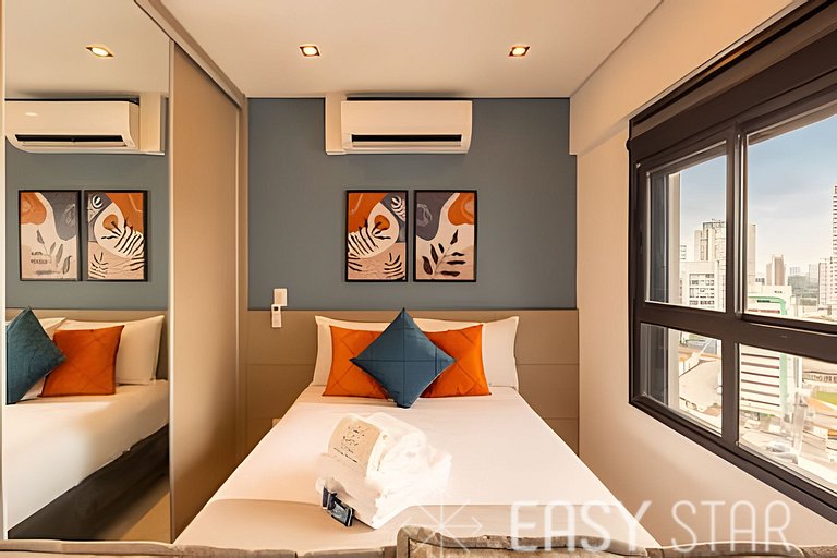 Easy Star - Belo studio perto do Shop. Eldorado em Pinheiros