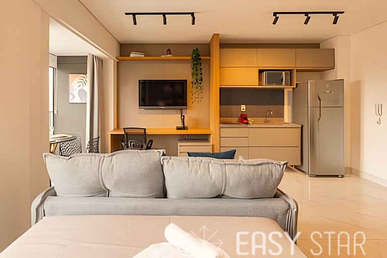 Easy Star - Belo studio perto do Shop. Eldorado em Pinheiros