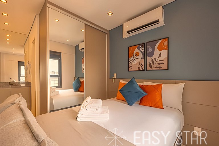 Easy Star - Belo studio perto do Shop. Eldorado em Pinheiros