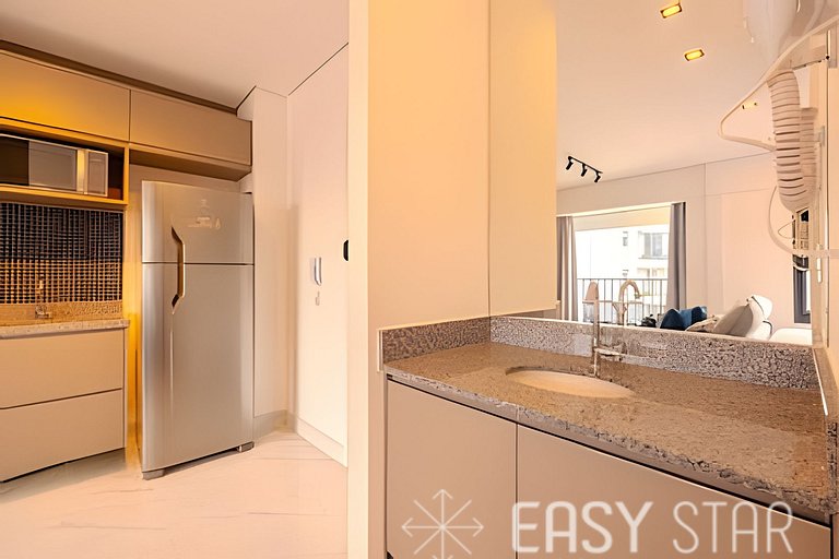 Easy Star - Belo studio perto do Shop. Eldorado em Pinheiros