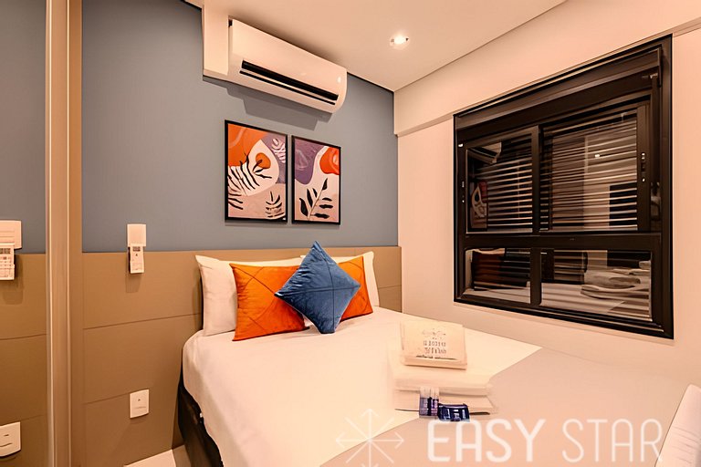 Easy Star - Belo studio perto do Shop. Eldorado em Pinheiros