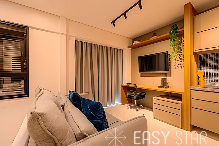 Easy Star - Belo studio perto do Shop. Eldorado em Pinheiros