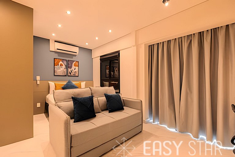 Easy Star - Belo studio perto do Shop. Eldorado em Pinheiros